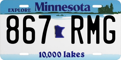 MN license plate 867RMG