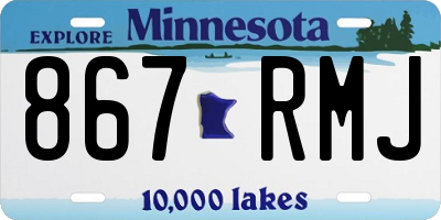 MN license plate 867RMJ