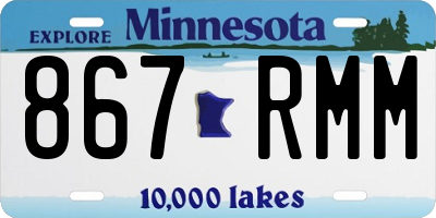 MN license plate 867RMM