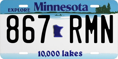 MN license plate 867RMN