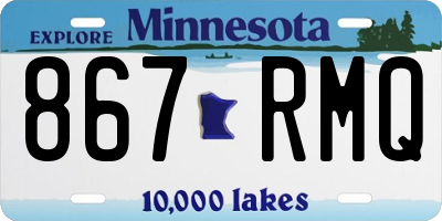 MN license plate 867RMQ