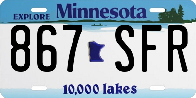 MN license plate 867SFR