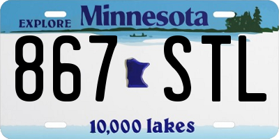 MN license plate 867STL