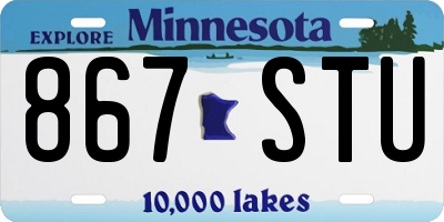 MN license plate 867STU