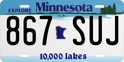 MN license plate 867SUJ