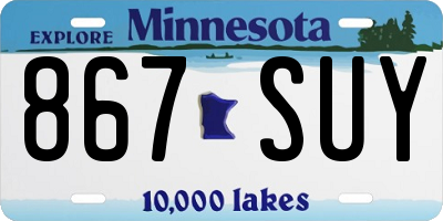 MN license plate 867SUY