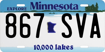 MN license plate 867SVA