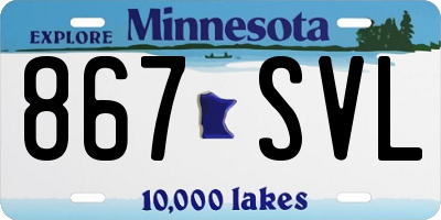 MN license plate 867SVL