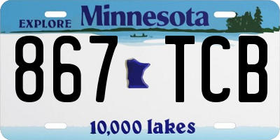 MN license plate 867TCB