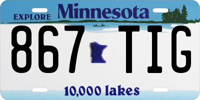 MN license plate 867TIG