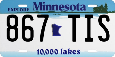 MN license plate 867TIS