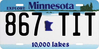 MN license plate 867TIT