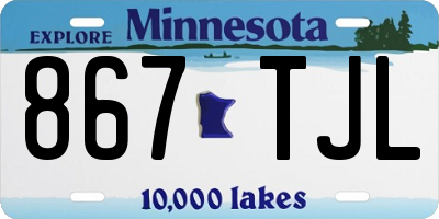 MN license plate 867TJL