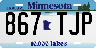 MN license plate 867TJP