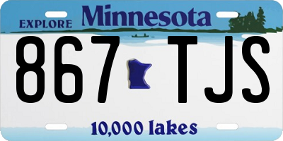MN license plate 867TJS