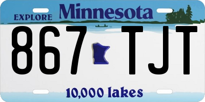 MN license plate 867TJT
