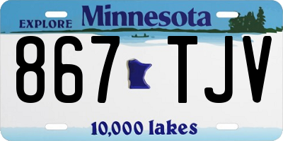 MN license plate 867TJV