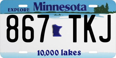 MN license plate 867TKJ