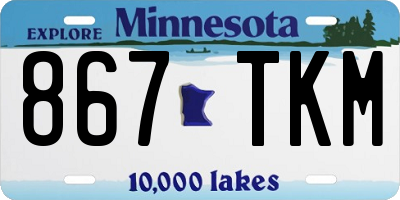 MN license plate 867TKM
