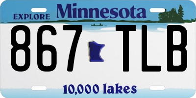MN license plate 867TLB