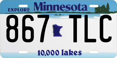 MN license plate 867TLC