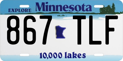 MN license plate 867TLF