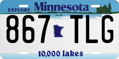 MN license plate 867TLG
