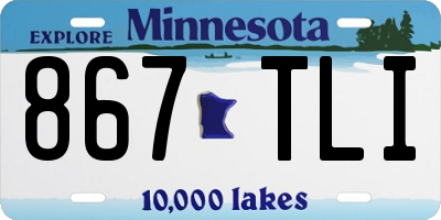 MN license plate 867TLI