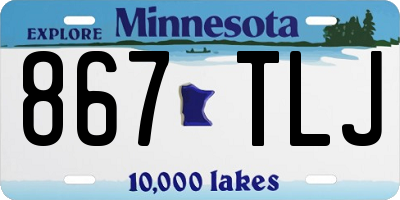 MN license plate 867TLJ