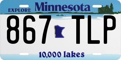 MN license plate 867TLP