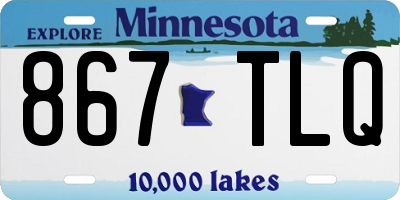 MN license plate 867TLQ