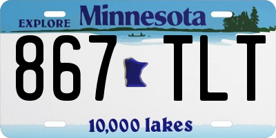 MN license plate 867TLT