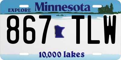 MN license plate 867TLW