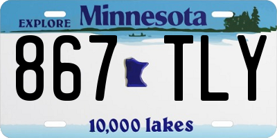 MN license plate 867TLY