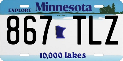 MN license plate 867TLZ