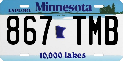 MN license plate 867TMB