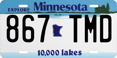 MN license plate 867TMD