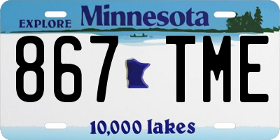 MN license plate 867TME