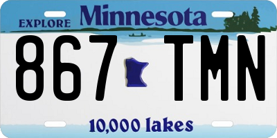 MN license plate 867TMN
