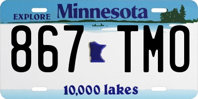 MN license plate 867TMO