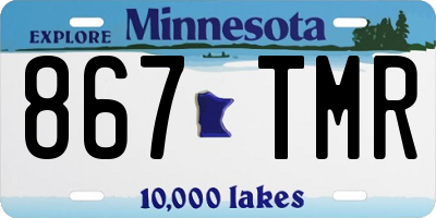 MN license plate 867TMR