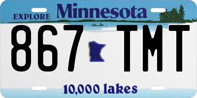 MN license plate 867TMT