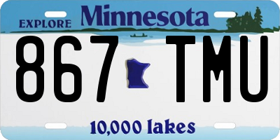 MN license plate 867TMU
