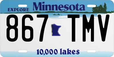 MN license plate 867TMV