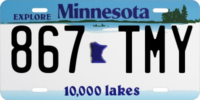 MN license plate 867TMY