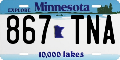 MN license plate 867TNA