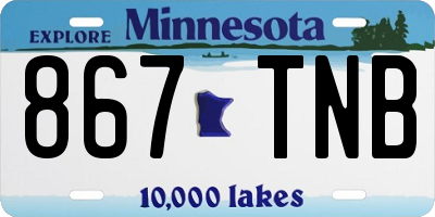 MN license plate 867TNB