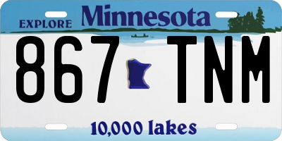 MN license plate 867TNM