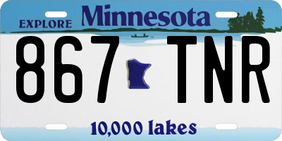 MN license plate 867TNR