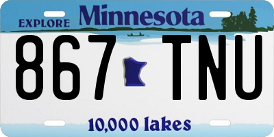 MN license plate 867TNU